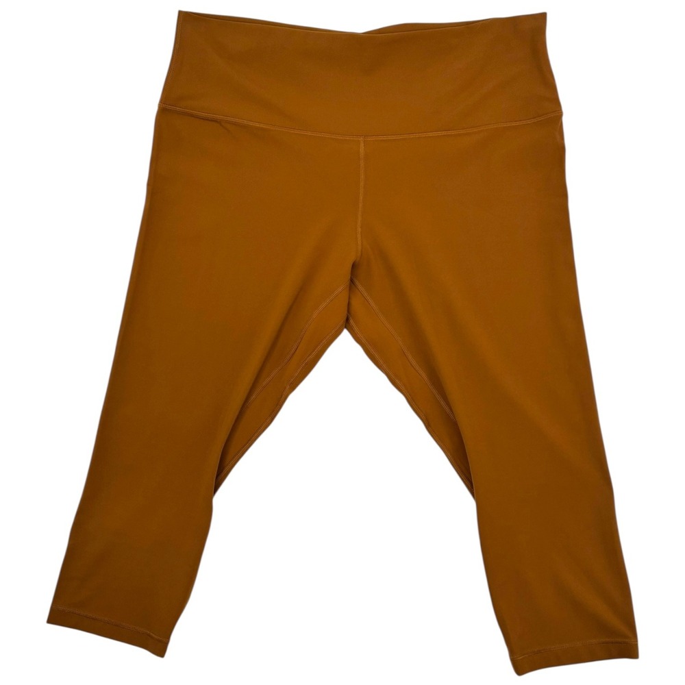 Lululemon Align High-Rise Crop 21 Copper Brown Leggings Size‎ 18 EUC